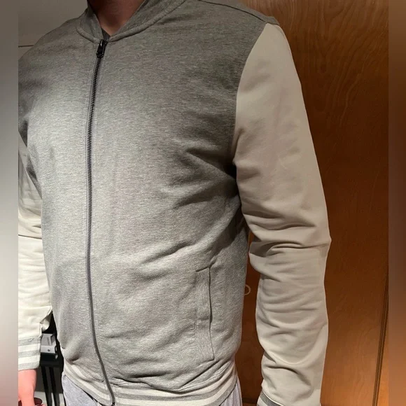 Brooks Brothers Large Grey & White Varsity Jacket - Picture 6 of 6